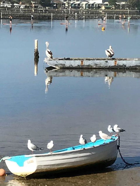 Reflections On Merimbula Lake - Sydneys Hotel 1