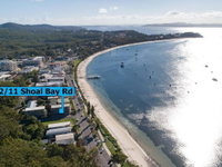 2 'Shoal Towers' 11 Shoal Bay Rd - across the road to beautiful Shoal Bay Beach