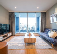 Above The Square on Hindmarsh-Pool - Gym - Carpark - Sydneys Hotel