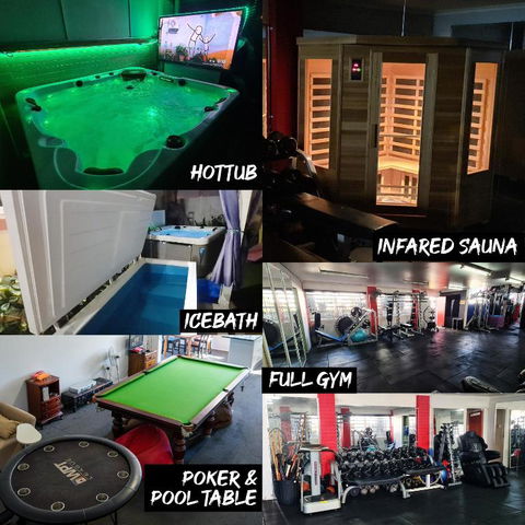 Hot Tub, Ice Bath, Gym, Sauna, Pool Table Coorparoo Haven - Sydneys Hotel 0